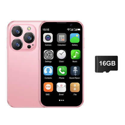 16SE Mini Smartphone 16GB ROM Android 9.0 Wifi Dual SIM Standby Play Store 3G WCDMA 3.0"Little Smart Cellphone New Version
