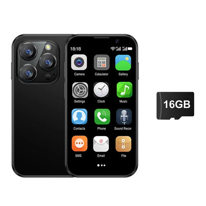 16SE Mini Smartphone 16GB ROM Android 9.0 Wifi Dual SIM Standby Play Store 3G WCDMA 3.0"Little Smart Cellphone New Version