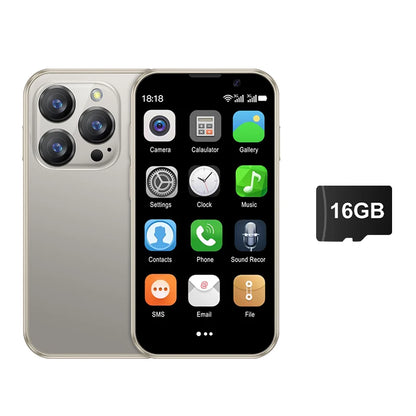 16SE Mini Smartphone 16GB ROM Android 9.0 Wifi Dual SIM Standby Play Store 3G WCDMA 3.0"Little Smart Cellphone New Version