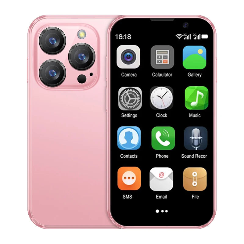 16SE Mini Smartphone 16GB ROM Android 9.0 Wifi Dual SIM Standby Play Store 3G WCDMA 3.0"Little Smart Cellphone New Version